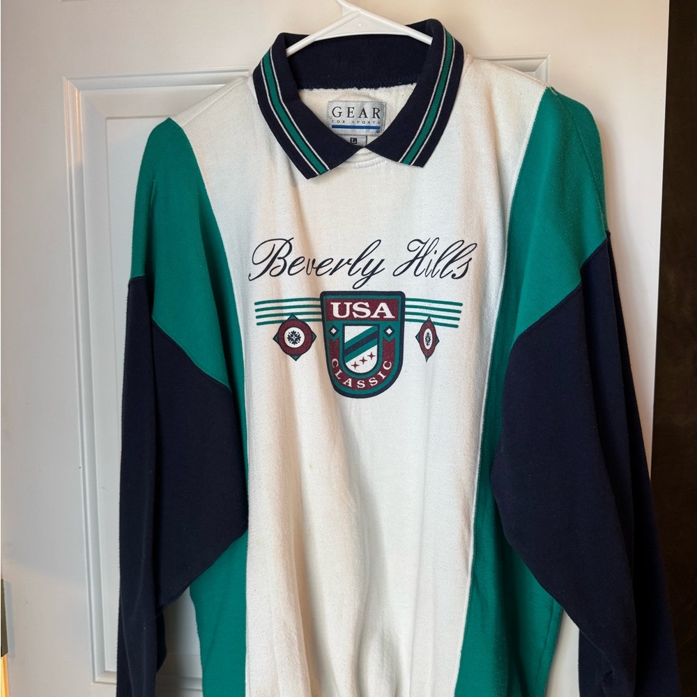 Gear For Sports Beverly Hills Sweatshirt - Green, White, and Black